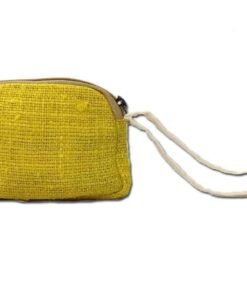 Yellow Hemp Purse