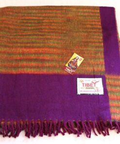 100% Yak Wool Blanket, Magenta Purple Color - Image 2