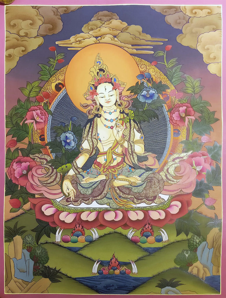 Top 10 Famous Products of Nepal 3 white tara thangka