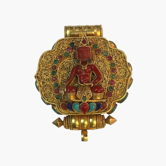 tibetan ghau buddhist ritual items