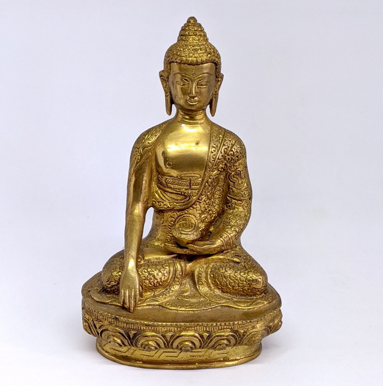 13 Inch Brass Shakyamuni Buddha Medium Statue For Sale - Handicrafts In  Nepal