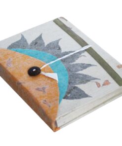 Half Sun flower lokta notebook 15x12 cm